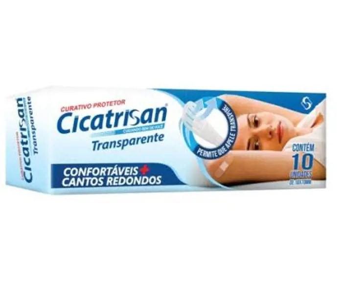 Curativo Cicatrisan Cx C/10 Transparente - Sanfarma - 7898108640661