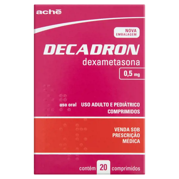 Decadron 0,5Mg 20Cpr - Ache - 7896658003516