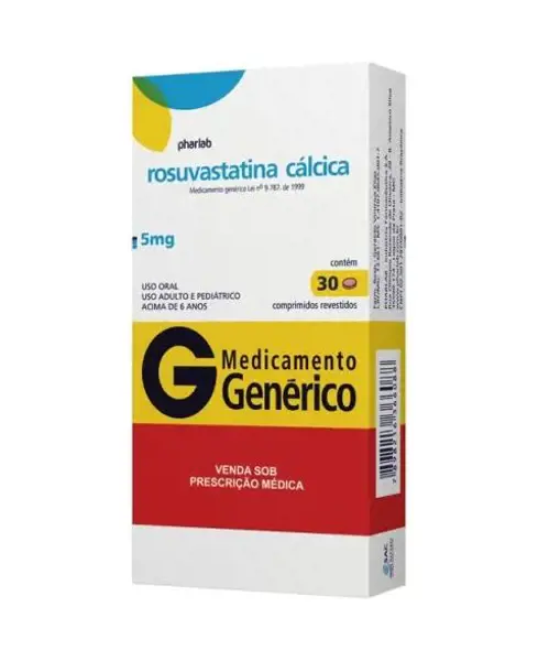 Rosuvastatina 5Mg 30Cpr Rev - Pharlab - 7898216366088