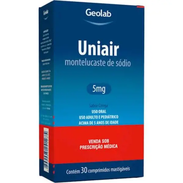 Uniair 5Mg 30Cpr Mast - Geolab - 7899095241275