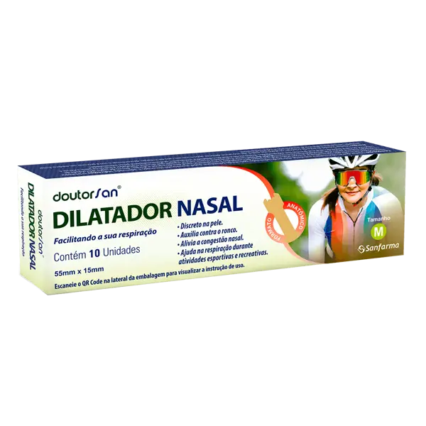 Dilatador Nasal M 10Und - Sanfarma - 7898108640586